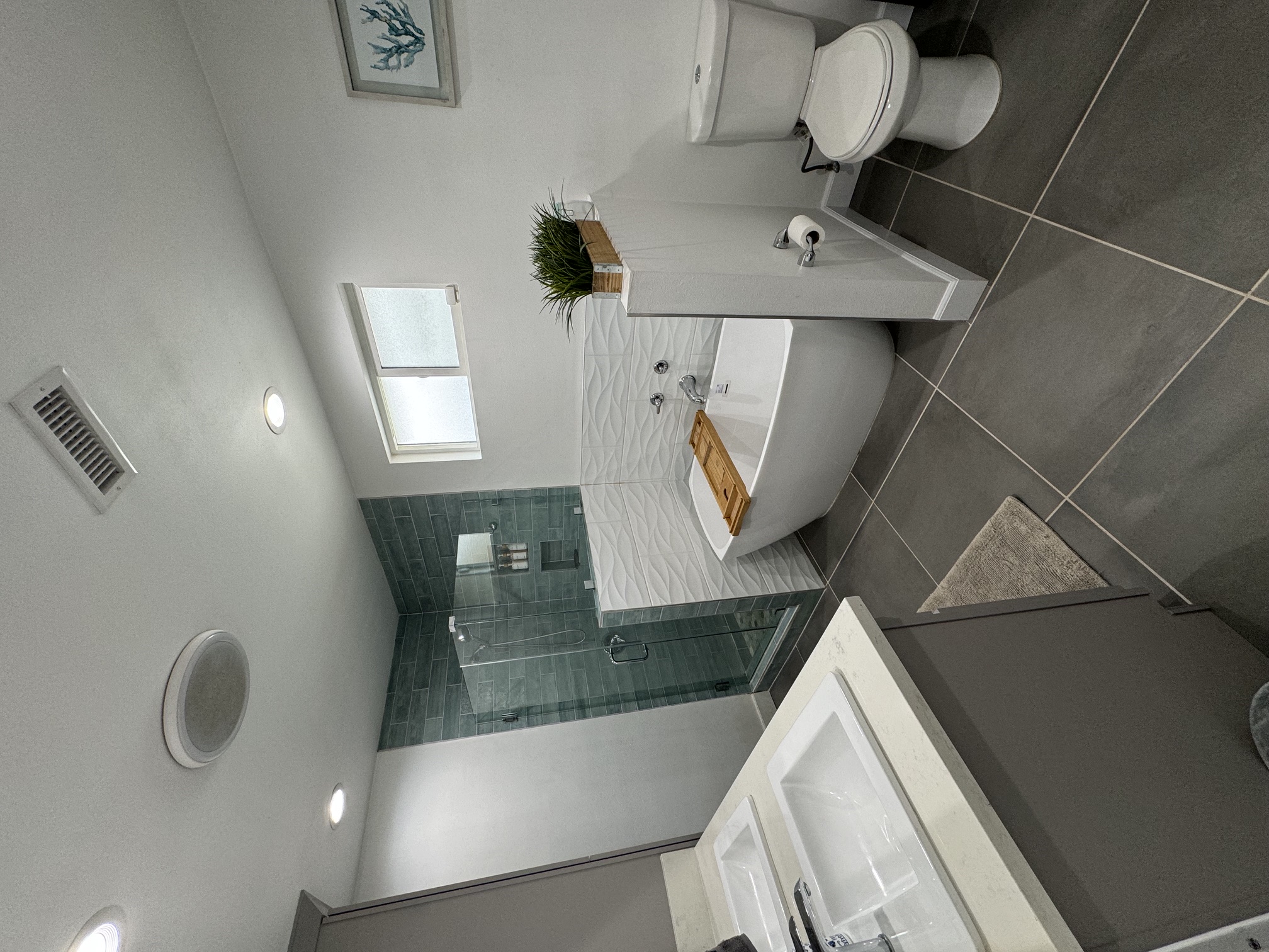 Updated residential bathroom