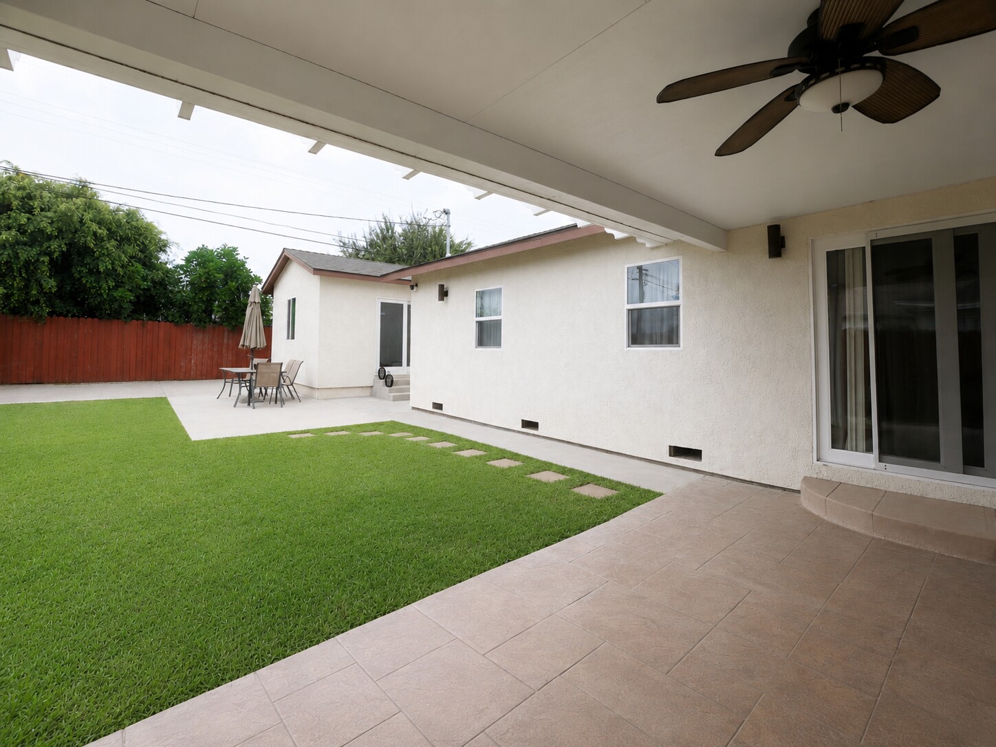 Simply Home backyard and covered patio